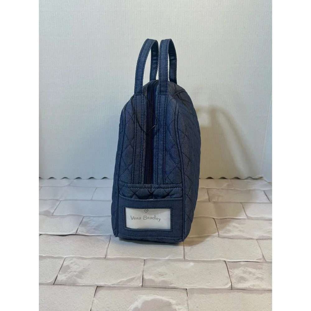 Vera Bradley Lunch Bunch Quilted Denim Insulated Lunch Bag Indigo Blue 24761-L81
